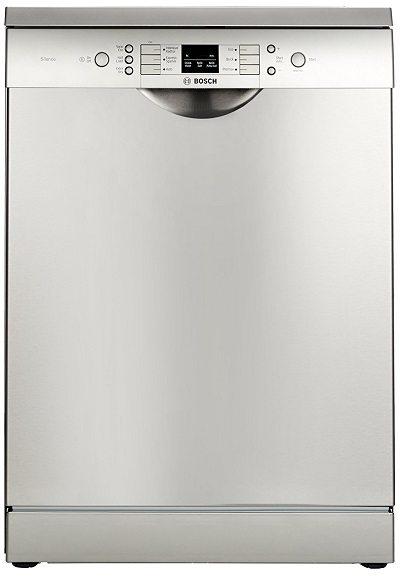 Bosch Free-Standing 12 Place Settings Dishwasher SMS60L18IN, Silver Inox