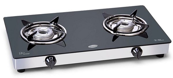 Glen Aluminium 2 Burner Cooktop