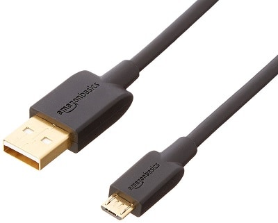 AmazonBasics USB 2.0 A-Male to Micro B Cable