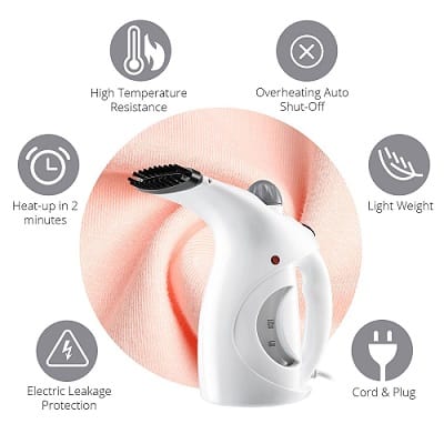 Stvin Handheld Garment Steamer Iron For Clothes For Home And Facial Steamer Portable