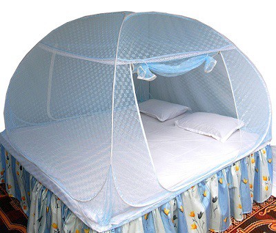 Healthy Sleeping Polyester Double Bed Mosquito Net