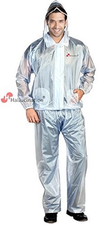 HALLUCINATION Biker's Rain PVC Coat Suit