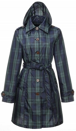 QZUnique Women's Long Raincoat