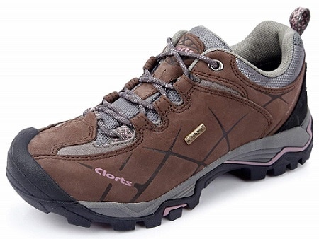 Clorts Womens Nubuck Waterproof Hiking Shoe Outdoor Trail Shoe