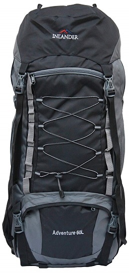 INLANDER 6001 Black 60L Rucksack Daypack Backpack Bag