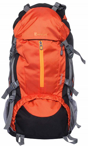 Impulse 65 Ltrs Orange Trekking Backpack