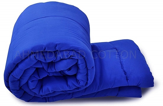 Ahmedabad Cotton Ultra-Plush Solid Microfibre Single Comforter