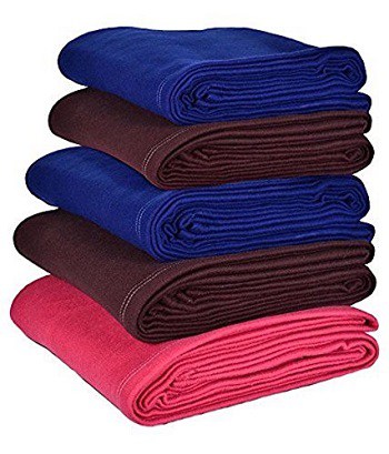 SRS Wool & Wool Blend Multicolor Single Blanket