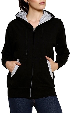 GOODTRY Women's Cotton Hoodies-Black