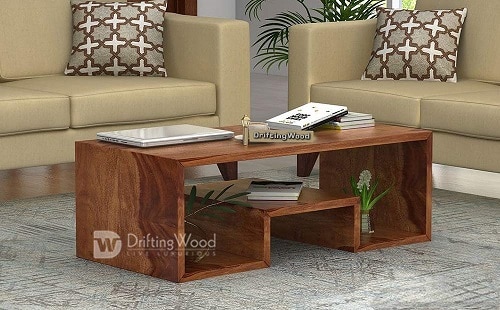 DriftingWood Sheesham Wood Liddle Coffee Table for Living Room