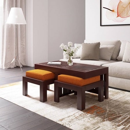 Flipkart Perfect Homes PureWood Sheesham Coffee Table