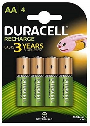 Duracell Plus 5000174 AA Rechargeable Batteries 1300 mAh