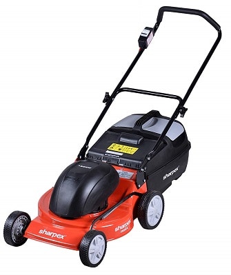 Sharpex 18 inch Blade Electric Lawn Mower with Grass Catcher and Cable