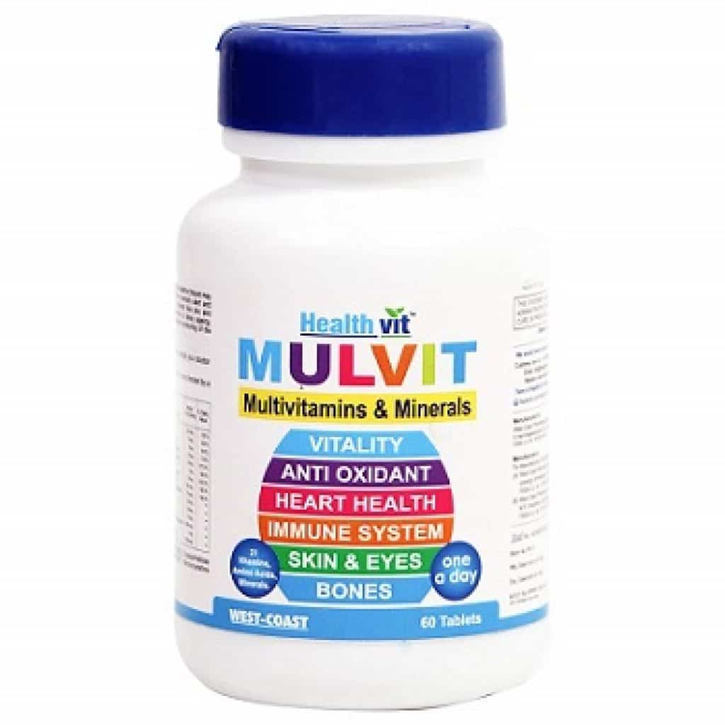 Healthvit Mulvit A To Z Multivitamins and Minerals- 60 Tablets