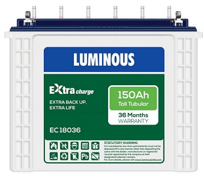 Luminous ExtraCharge EC18036 150Ah Tall Tubular Battery
