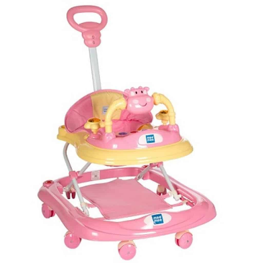 Mee Mee Baby Walker with Adjustable Height and Push Handle Bar
