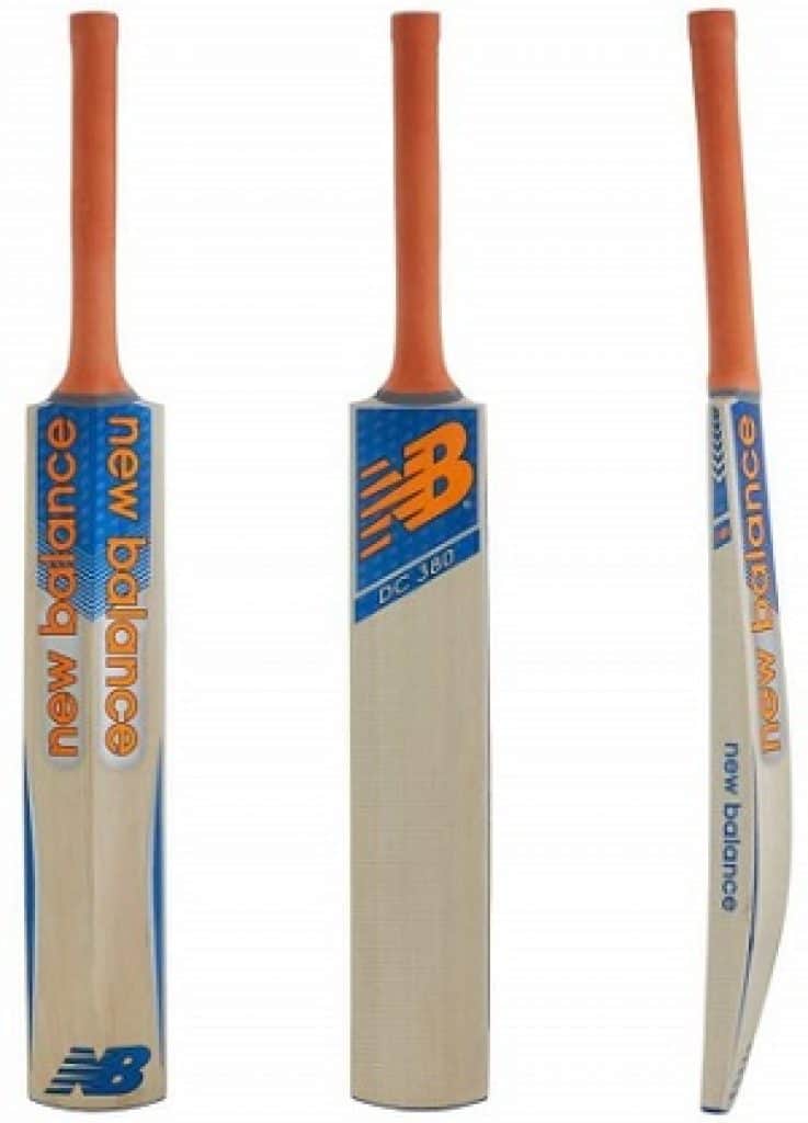 New Balance DC 380 Kashmir-Willow Cricket Bat, Short Handle