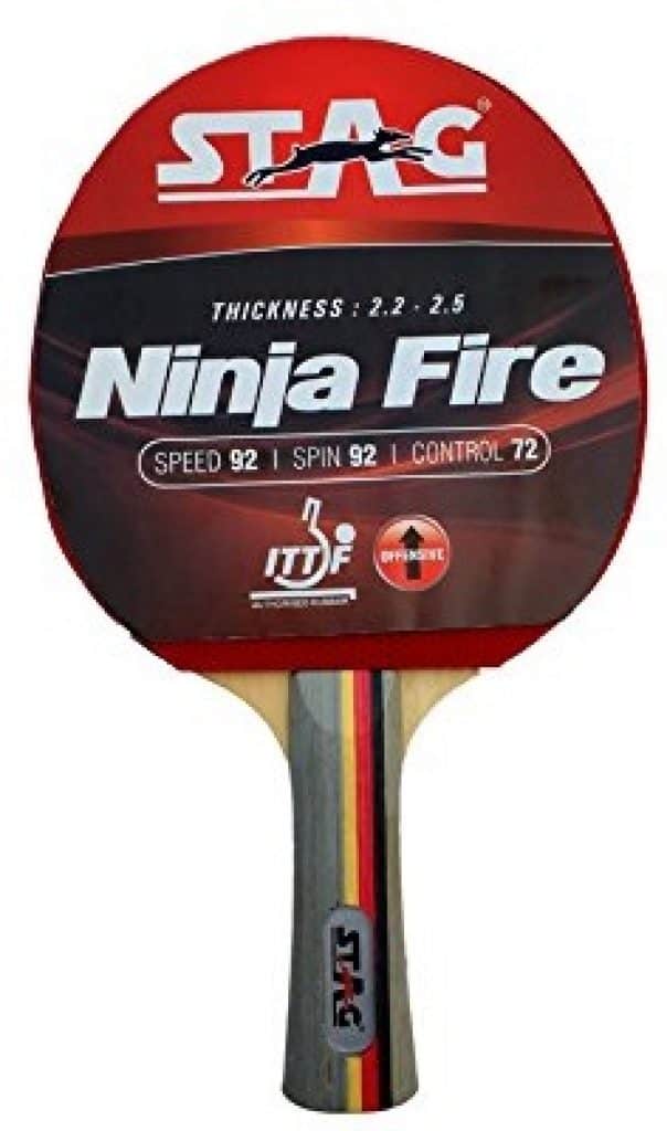 Stag Ninja Fire Table Tennis Racquet