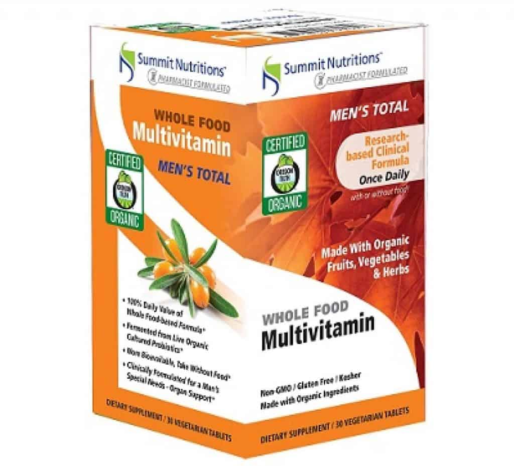 Summit Nutritions Organic Men's Total Whole Food Multivitamins Tablets