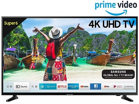 Samsung 108 cm (43 Inches) Super 6 Series 4K UHD LED Smart TV