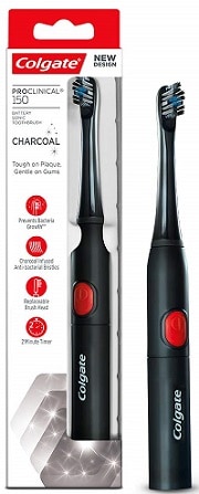 Colgate PROCLINICAL 150 Sonic Charcoal Battery Powered Toothbrush