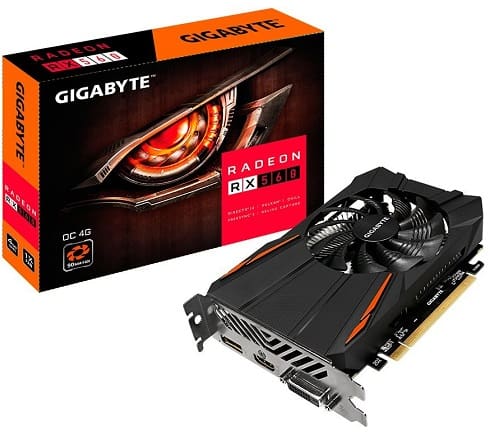 Gigabyte GV-RX560OC-4GD REV2.0 Radeon RX 560 OC 4GB Computer Graphics Cards