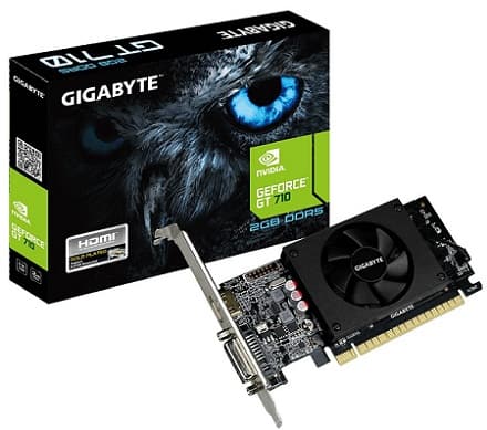 nVidia Gigabyte Geforce GT 710 2GB DDR5 Graphics Card