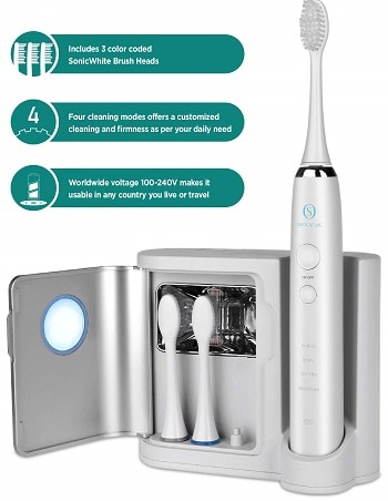 OralScape Sonicwhite Power Rechargeable Electric Waterproof Toothbrush
