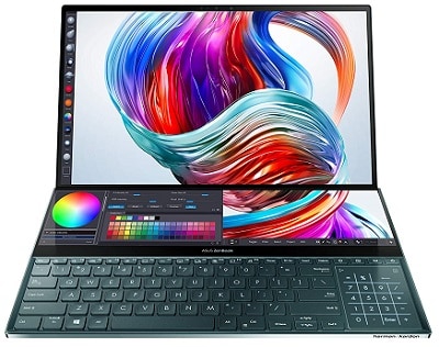 ASUS ZenBook Pro Duo Intel Core i9-10980HK 10th Gen 15.6 4K UHD OLED Touchscreen Laptop