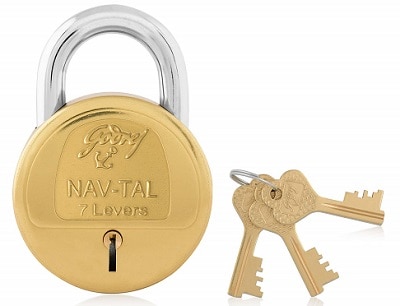 Godrej Locking Solutions and Systems Nav-Tal Brass Padlock